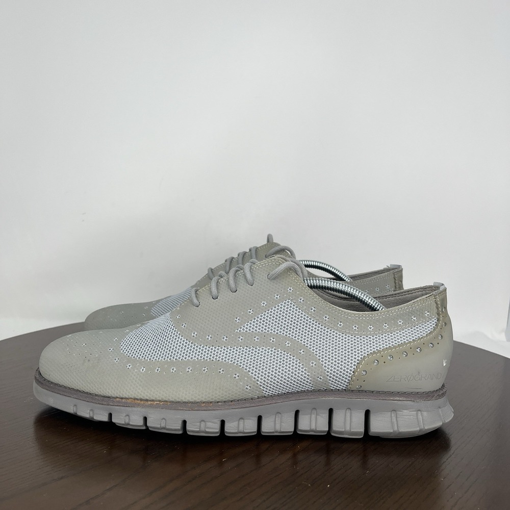 Cole Haan ZeroGrand Oxford Shoes Men's 8M Gray‎ Wingtip Sneakers C22416